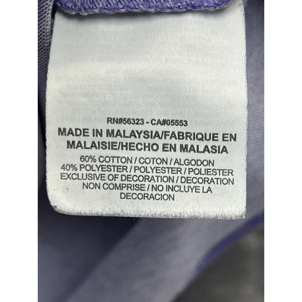 Nike Dri-FIT V-Neck T-Shirt Womens Large Purple Athletic Cut Short Sleeve Tee‎
